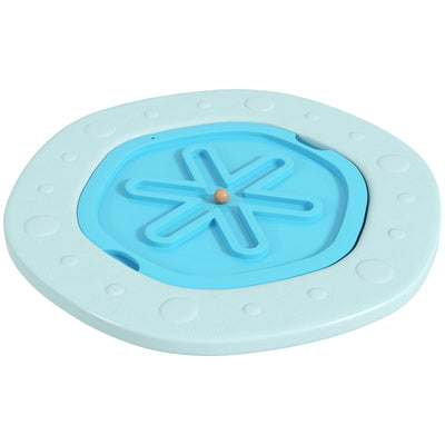 ZONEKIZ Two-In-One Balance Board, Kids Wobble Board with Ball - Blue 