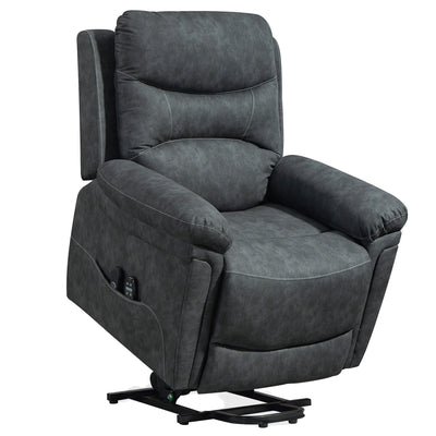 HOMCOM Power Lift Recliner Chair with Vibration Massage, Heat, USB - Grey 