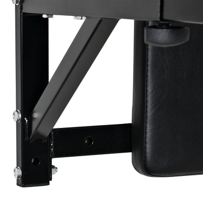HOMCOM Wall Mounted Dip Station Knee Leg Raise Chin Up Pull Up Rack Home Gym Fitness Exercise Workout Bars New 
