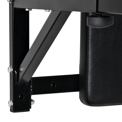 HOMCOM Wall Mounted Dip Station Knee Leg Raise Chin Up Pull Up Rack Home Gym Fitness Exercise Workout Bars New 