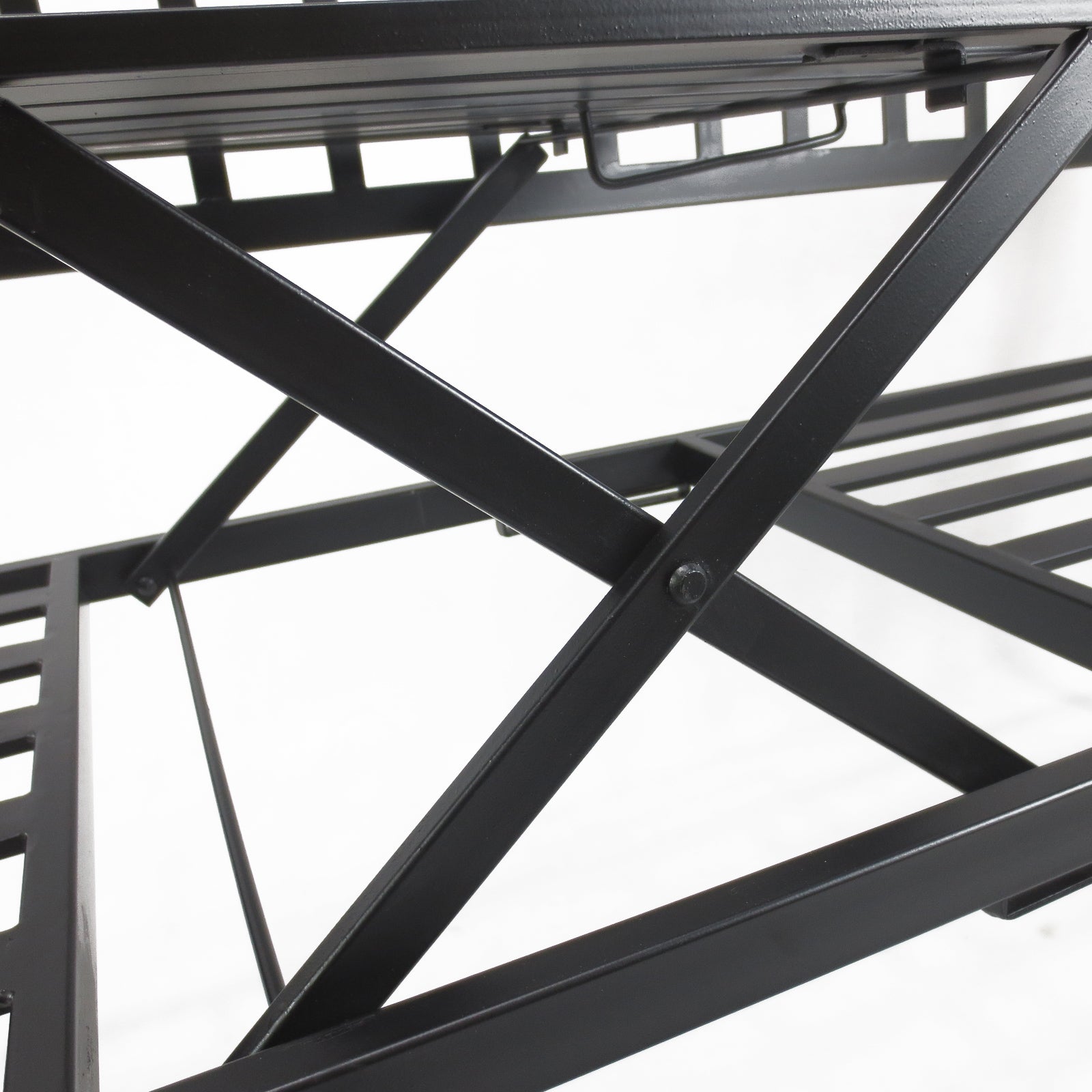 Outsunny Metal Bench W/Table,  150Lx53Wx95H cm 