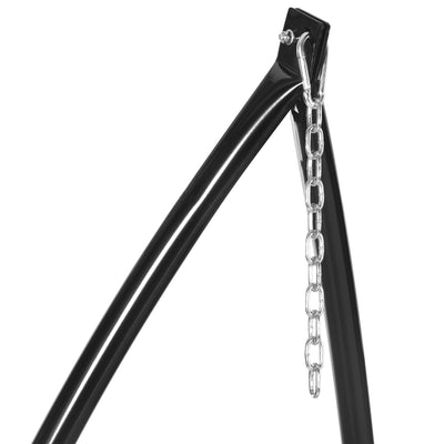 Outsunny Hammock Chair Stand Only Construction Heavy Duty Metal C-Stand for Hanging Hammock Chair Porch Swing Indoor or Outdoor Use 