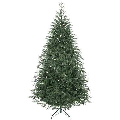 HOMCOM 7 ft Full Spruce Christmas Tree with Realistic Dense Tips, Easy Assembly - Green 