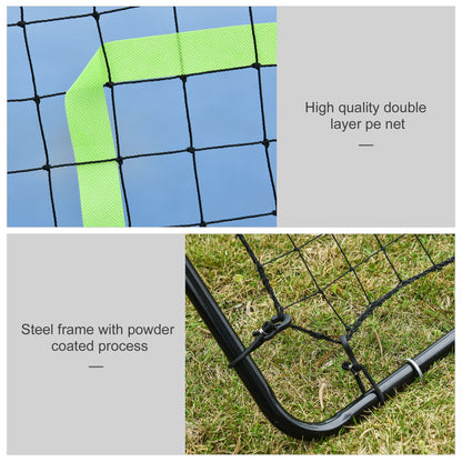 HOMCOM Rebounder Net Playback Game Spot Target Ball Rebounders Training Equipment Play Teaching 