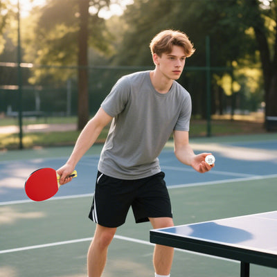 SPORTNOW Portable Table Tennis Set with Four Rackets, Eight Balls, Storage Case 
