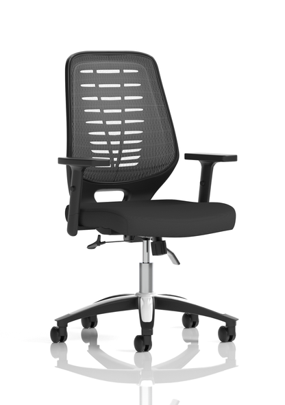 Relay Medium Mesh Back Task Operator Office Chair with Arms