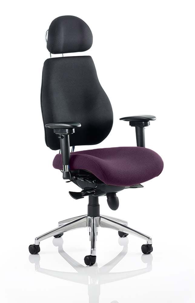 Chiro Plus Ultimate High Back Ergonomic Posture Chair with Arms and Headrest