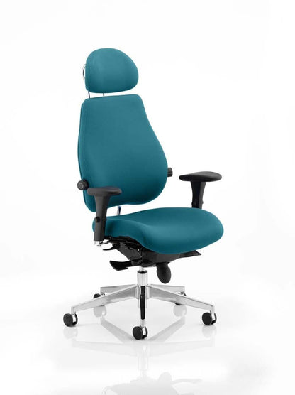 Chiro Plus Ultimate High Back Ergonomic Posture Chair with Arms and Headrest