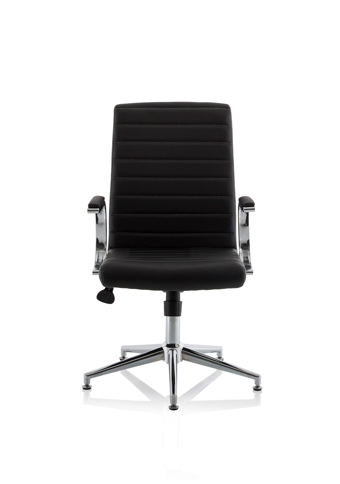 Ezra Medium Back Leather Executive Office Chair with Arms