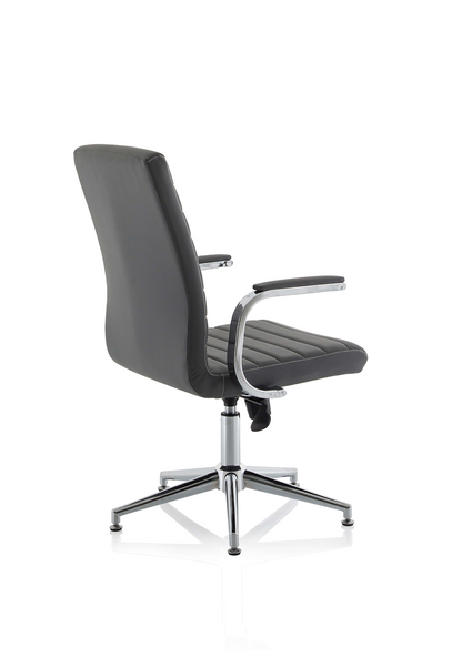 Ezra Medium Back Leather Executive Office Chair with Arms