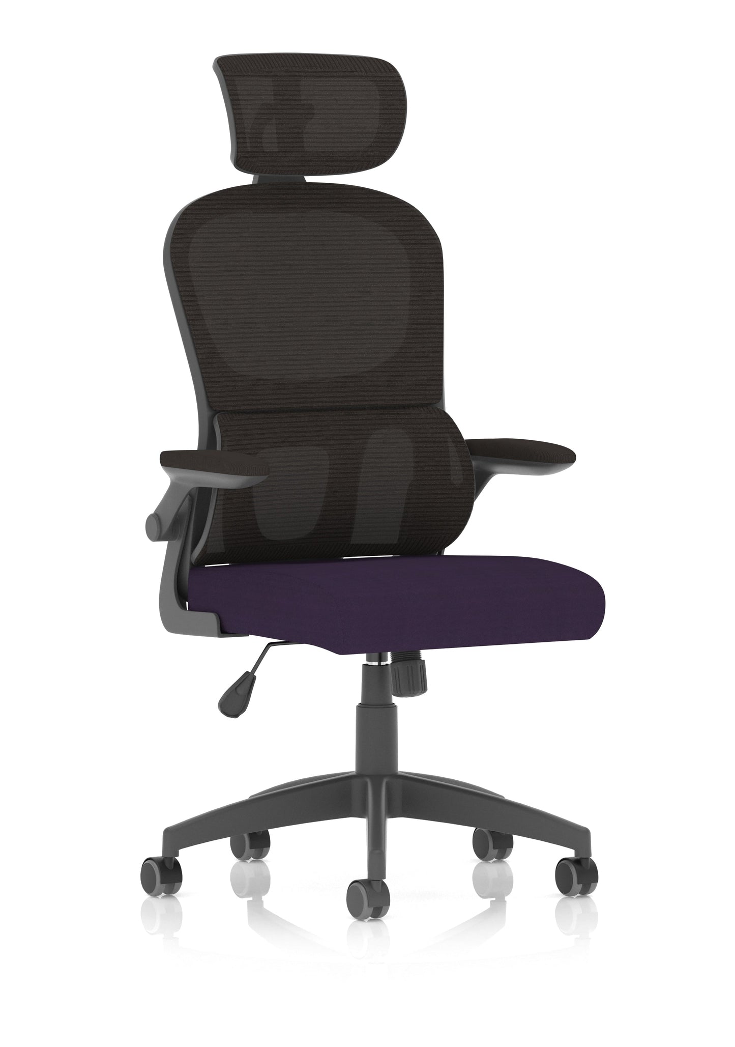 Iris Task Operator Mesh Back Fabric Seat With Headrest