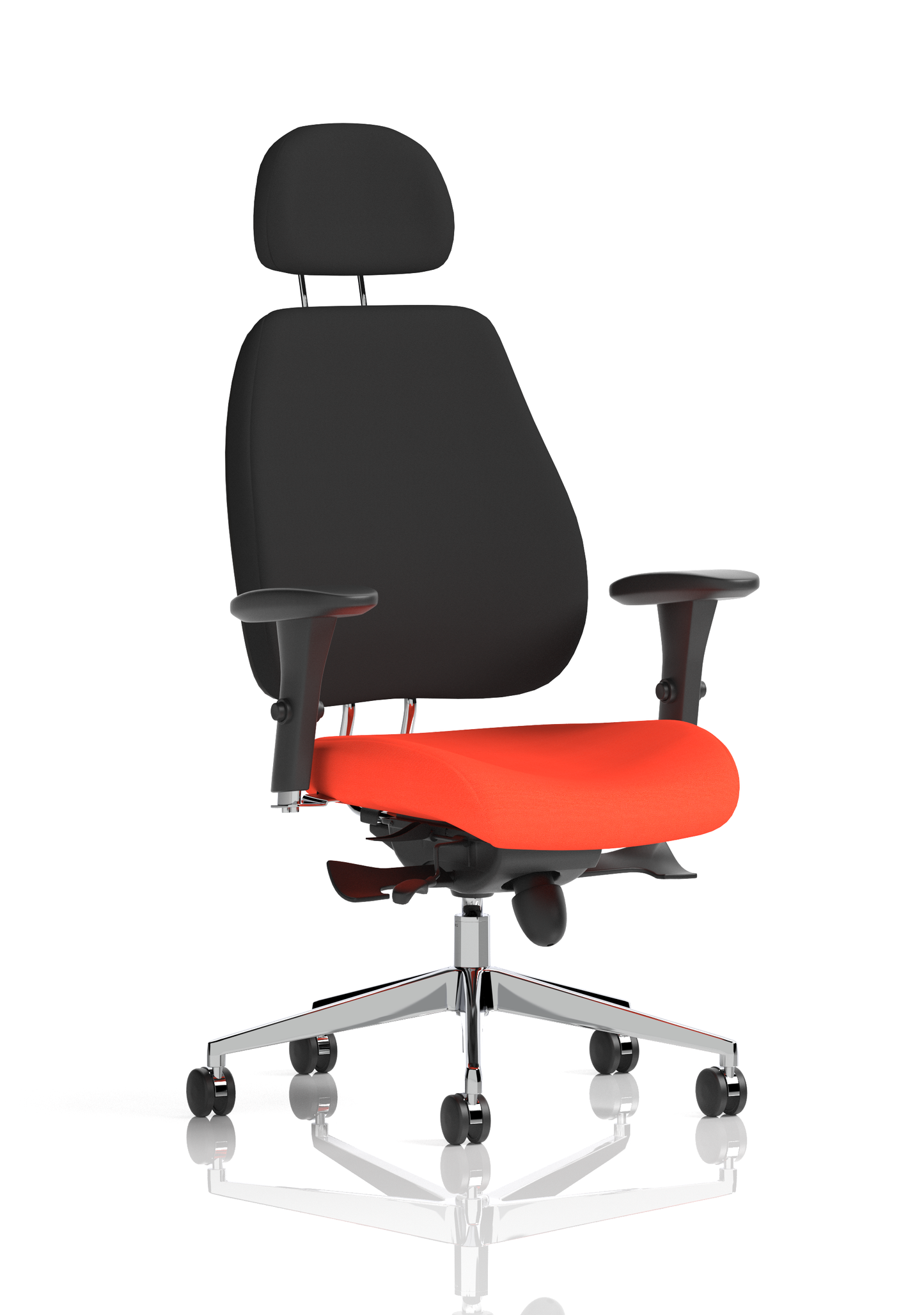 Chiro Plus High Back Ergonomic Posture Chair Black with Arms