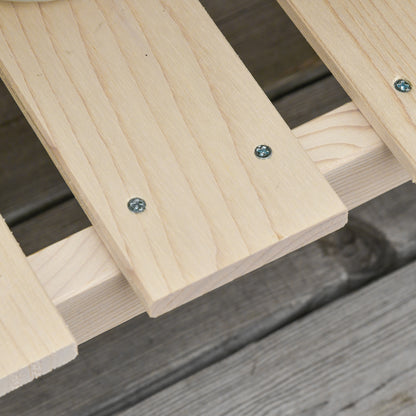 Outsunny Garden Potting Bench w/ Sliding Tabletop, Wooden Workstation w/ Dry Sink, Outdoor Workbench Potting Table w/ Storage Shelf & Hooks, Natural 