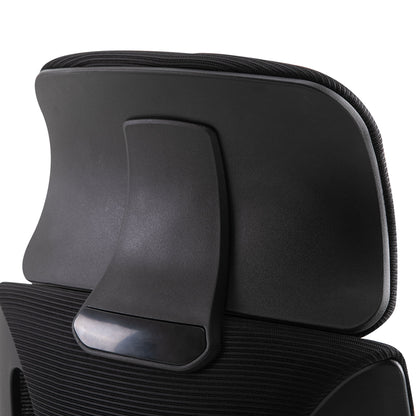 Vinsetto Ergonomic Office Chair, High Back Computer Chair, Mesh Desk Chair with Lumbar Support, Headrest, Wheel, Adjustable Height, Black 