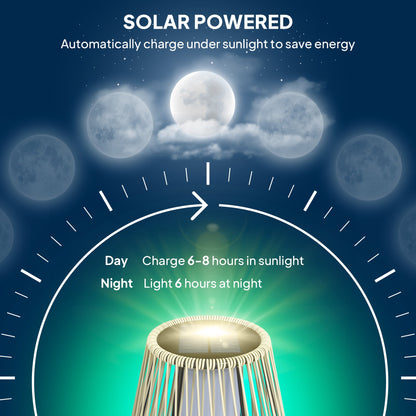 Outsunny Garden Rattan Lamp, 72 cm Tall Solar Rattan Floor Lamp, Solar Garden Light with Auto On/Off LED, IP44 for Outdoor, Porch, Pathway, Terrace, Grey 