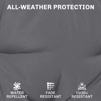 Outsunny Outdoor Chair Seat Cushions Set of 2, Garden Chair Cushions with 7cm Thick Foam & Ties, Dark Grey 