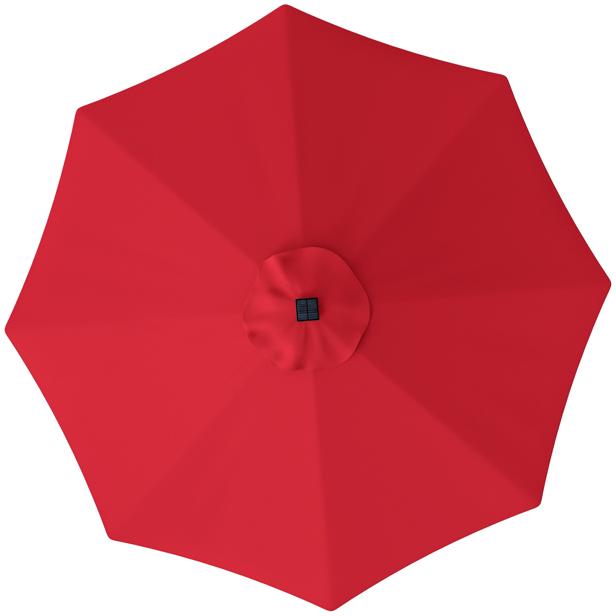 Outsunny 3 m Replacement Parasol Canopy with Top Vent, UPF 50+ Garden Parasol Replacement Canopy, 8 Rib Parasol Cover Replacement Fits Various Frames, Red 