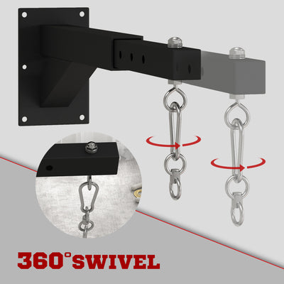 SPORTNOW Punch Bag Wall Bracket, 5-Length Adjustable Boxing Bag Bracket for Kickboxing, Muay Thai, Punching Training 