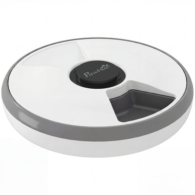 PawHut Automatic Cat Feeder Programmable Timer for Dry Wet Food Cat Food Dispenser with Ice Pack for 6 Meals 