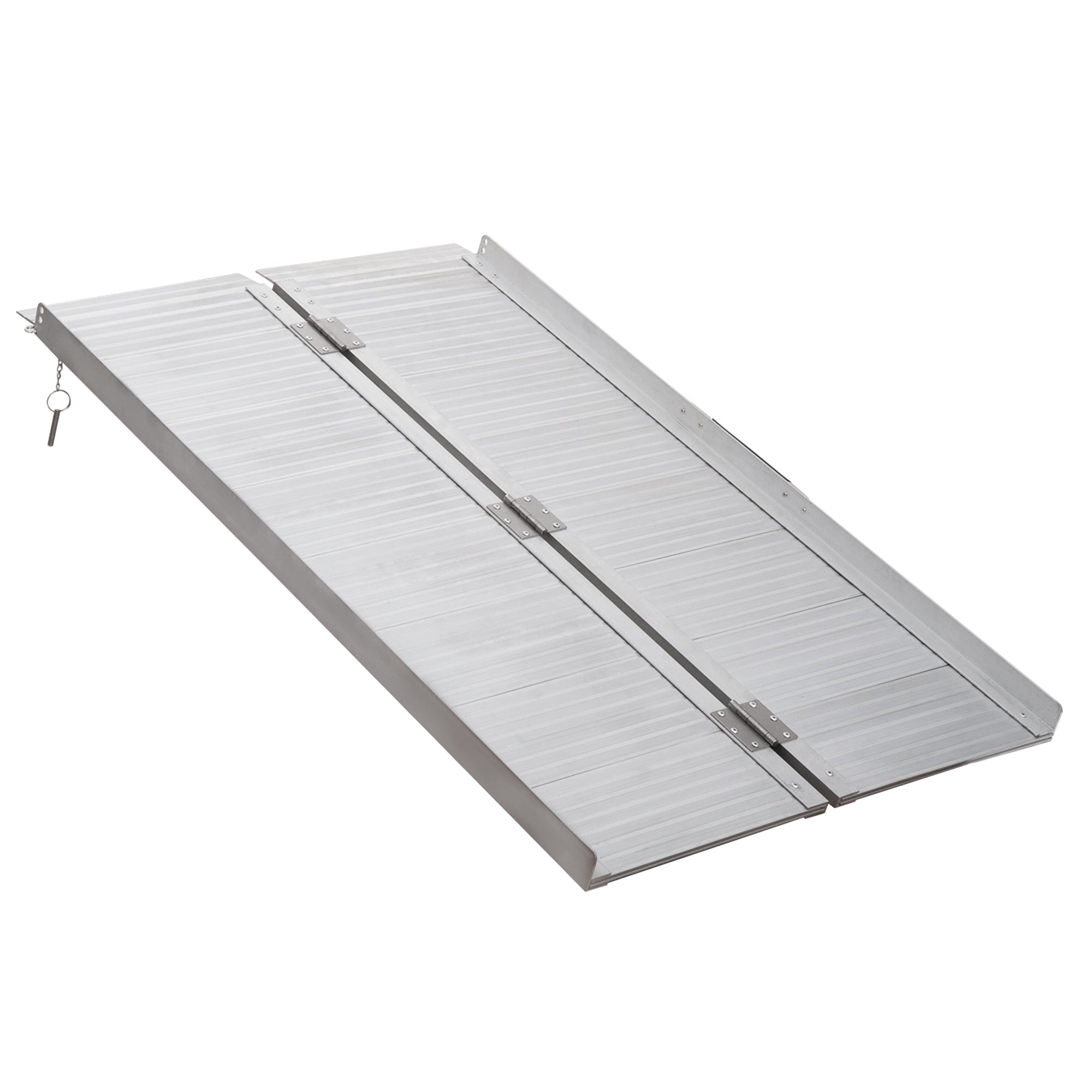 HOMCOM 4ft Folding Aluminum Wheelchair Ramp Scooter Portable Mobility Assist Suitcase Access Aid Disabled 