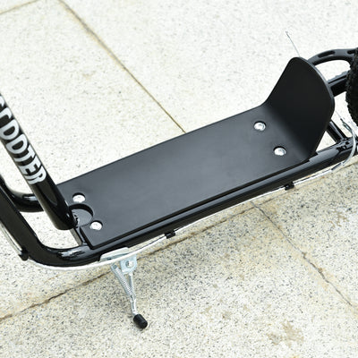 HOMCOM Stunt Scooter, Kids Scooter, 12'' Rubber Tyre Kick Scooter with Adjustable Handlebar, Dual Brakes, Black 