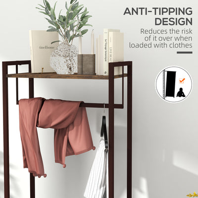 HOMCOM Compact Clothes Rail, with Drawers and Shelf 