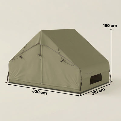 Outsunny Inflatable Tent Waterproof for Camping Blow Up Tent with Pump Carry Bag for 2-4 Person