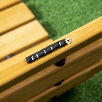 Outsunny Rollable Wooden Garden Pathway Weather-Resistant Walk Way for Wedding Party Pathways 185 x 60 cm 
