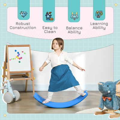 ZONEKIZ Balance Board, Kids Wobble board, for Ages 3-6 Years - Dark Blue 