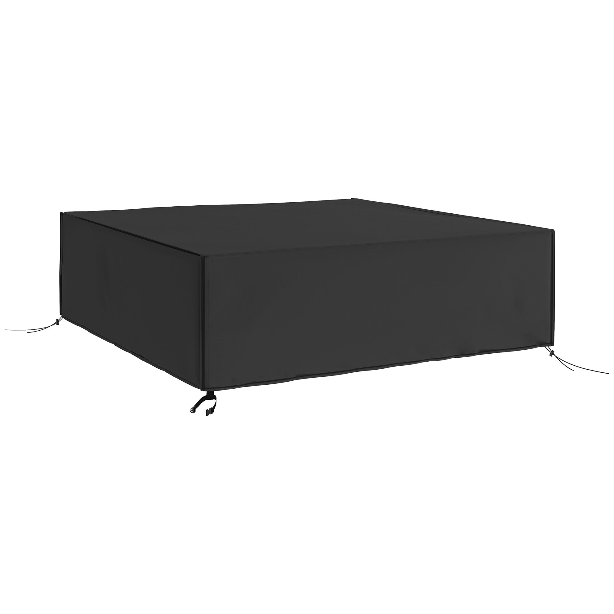 Outsunny Large Patio Garden Furniture Set Cover 600D Oxford Square Waterproof, 230 x 230 x 70 cm, Black 