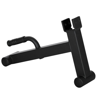 SPORTNOW Deadlift Barbell Jack with Non-Slip Handle, for Weight Training - Black 