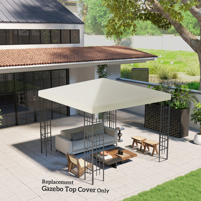 Outsunny 3 x 3(m) Gazebo Frame Replacement - Cream 