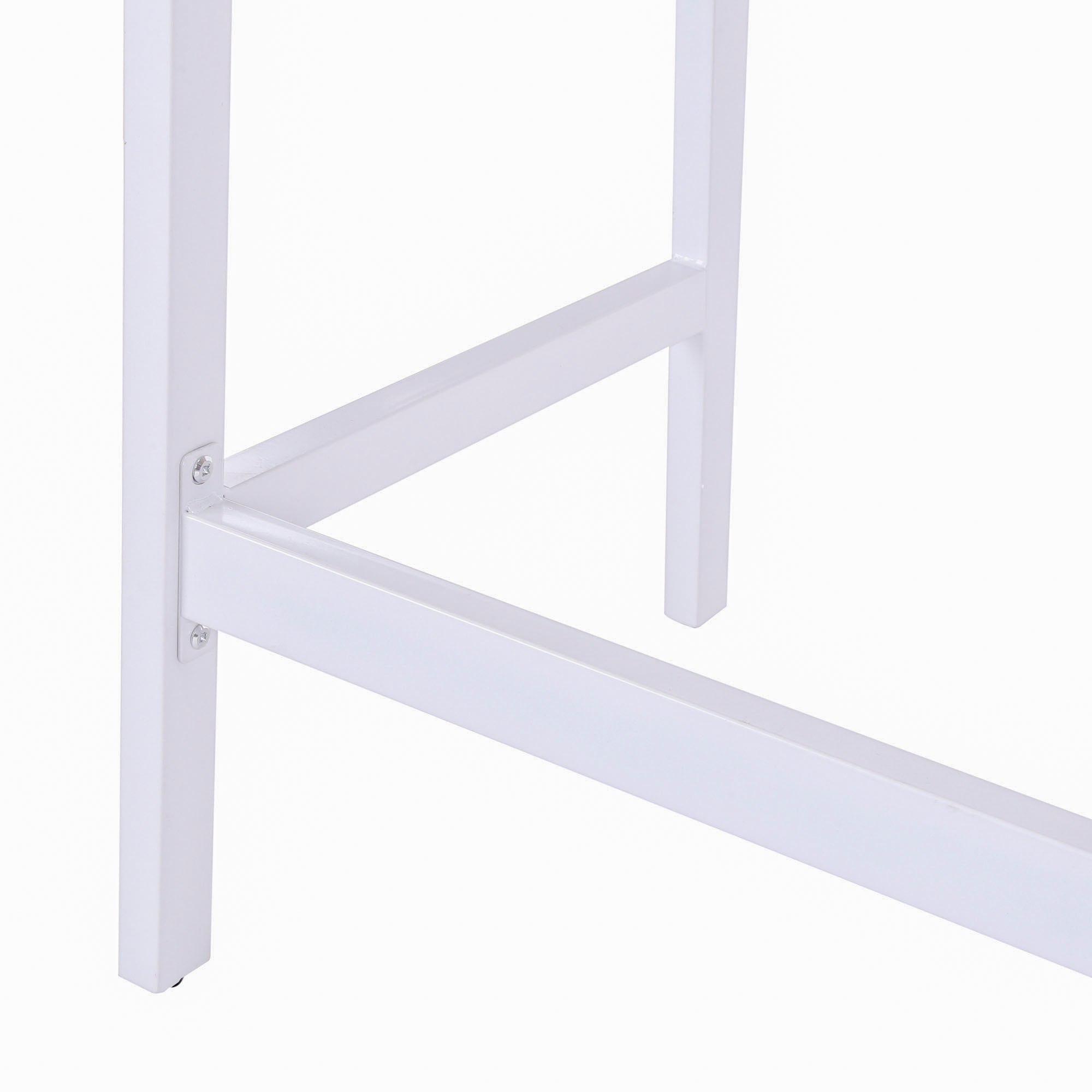 HOMCOM Computer Desk, Writing Desk, Study Workstation with Drawer, Storage Compartments, Cable Management, Laptop Table, Metal Frame, 100 x 55 x 81.5cm, Oak and White 