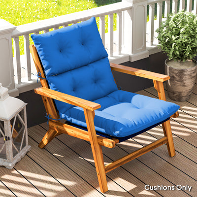 Outsunny 115 x 56cm Rocking Chair Padded Seat Cushion - Blue 