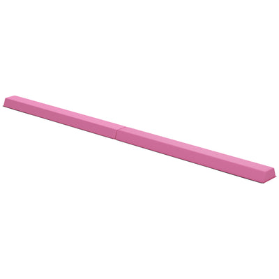 SPORTNOW 7.7ft Folding Gymnastics Beam, Floor Balance Beam for Kids with Anti-Slip Base, Gymnastics Equipment for Home, Pink 