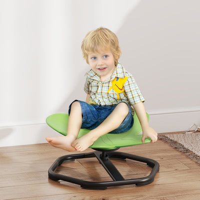 AIYAPLAY Butterfly-Shaped Kids Swivel Chair, Sensory Spinning Chair for Balance and Coordination Training, Green 