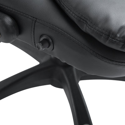 HOMCOM Executive Office Chair with Massage and Heat, High Back PU Leather Massage Office Chair with Adjustable Height, Black 