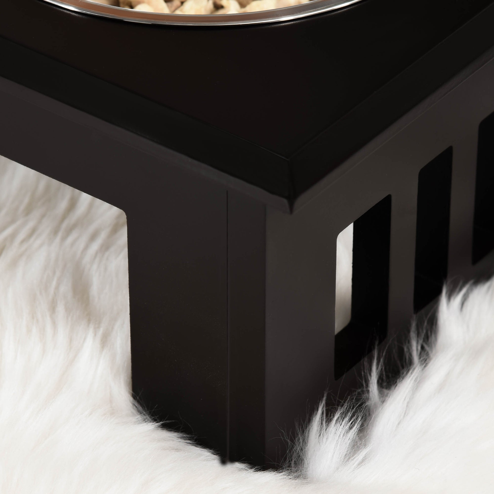 PawHut Raised Dog Feeding Bowls with Stand, Stainless Steel for Medium Dog, 58L x 31W x 25H cm - Brown 