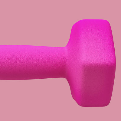 SPORTNOW Set of 6 Hex Dumbbells, Neoprene Weights Pair with Non-Slip Grip, Home Gym Fitness Training Equipment, 2 x 3kg, 2 x 4kg, 2 x 5kg, Pink, Purple, Green 