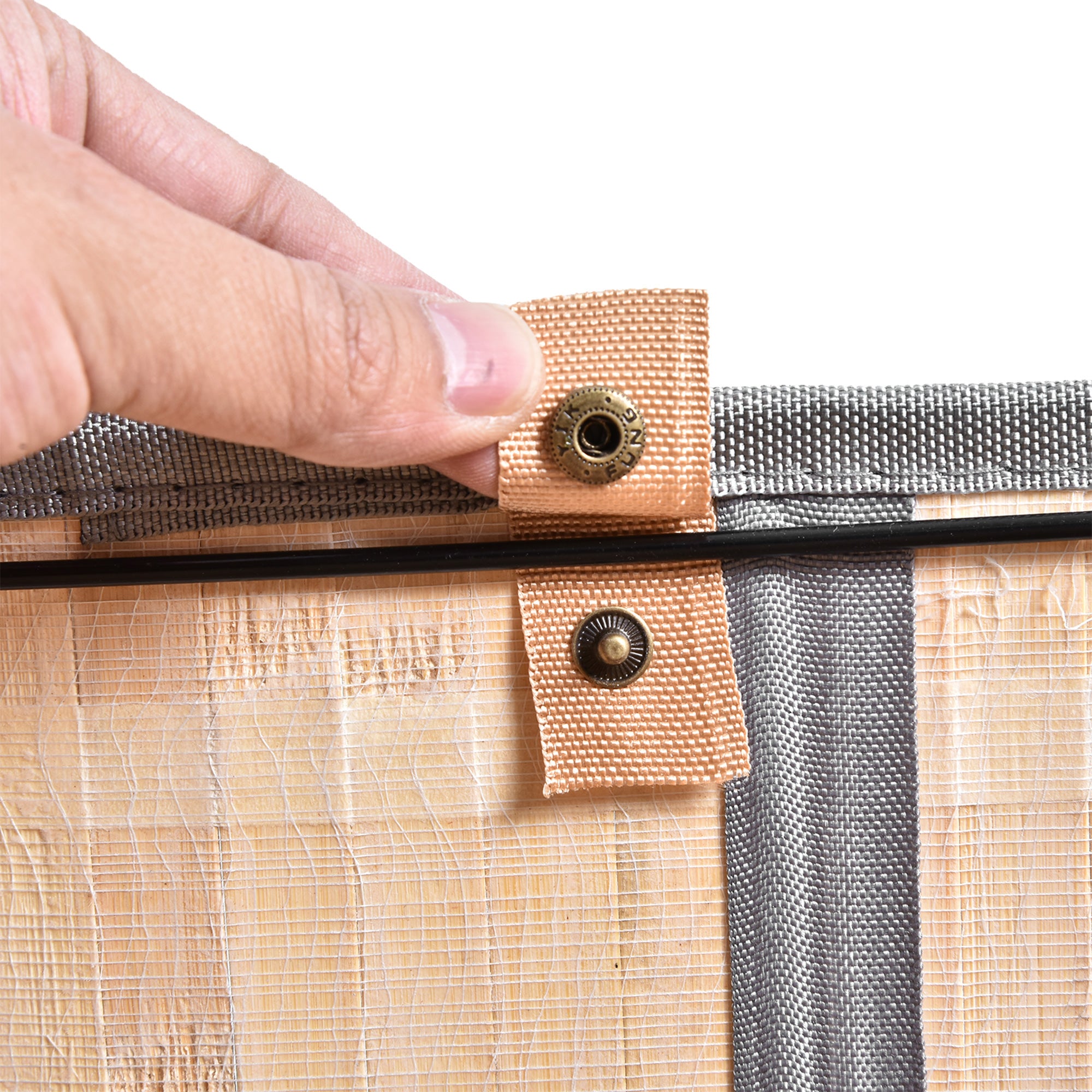 HOMCOM 100L Natural Wood Laundry Basket A Compartment w/Flip Lid Removable Lining Handles Board Base Foldable Durable Water-Resistant Dirty Clothes Storage Home Organisation Grey 