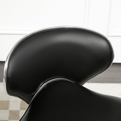 HOMCOM Adjustable Rolling Swivel Beauty Salon Chair, Stool for Spa, Black 