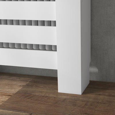 HOMCOM 95.5H x 78Wcm Radiator Cover, with Drawer - White 