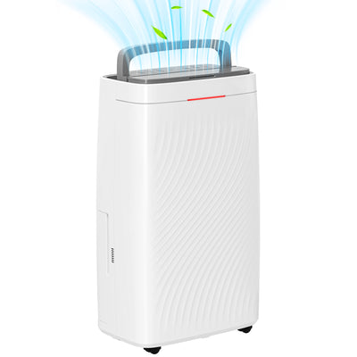 HOMCOM 16L Multi-Mode Dehumidifier, with Wheels - White 