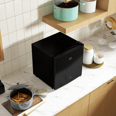 HOMCOM 46 Litre Lockable Countertop Fridge - Black 