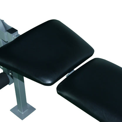 HOMCOM 4-Levels Adjustable Weight Bench Fitness Equipment with Barbell Rack-Black 