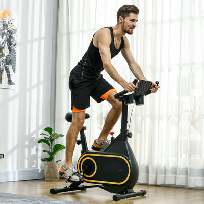 SPORTNOW Magnetic Indoor Cycling Bike, Exercise Bike with Silent Flywheel, LCD Display, Tablet Holder, Comfortable Seat 