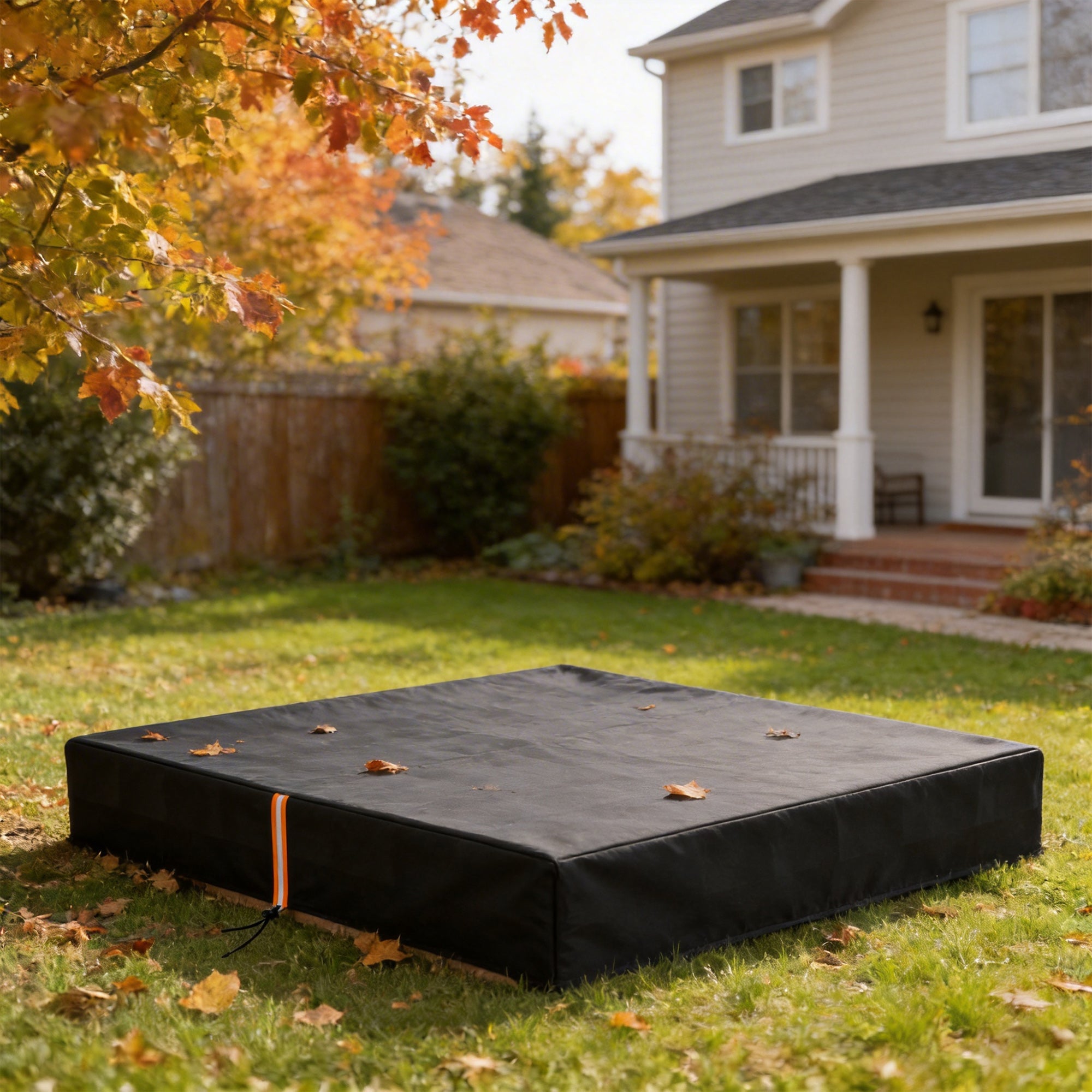 AIYAPLAY Sandbox Cover, Square Sandpit Cover Waterproof Dustproof UV Protection, Sandbox Canopy with Drawstring and Elastic Band 