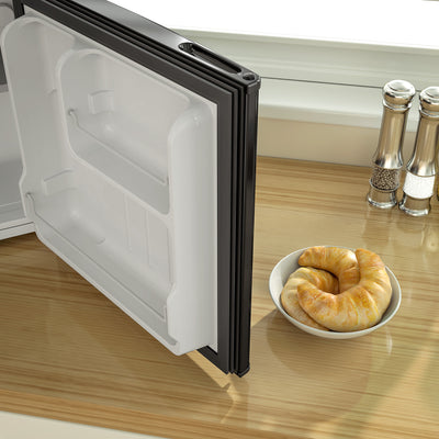 HOMCOM 46 Litre Lockable Countertop Fridge - Black 