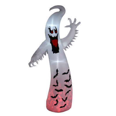 Outsunny 11.8ft Scary Inflatable Ghost Halloween Decoration, with Accessories 