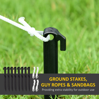 Outsunny 8ft Inflatable Christmas Snowman, with Accessories 